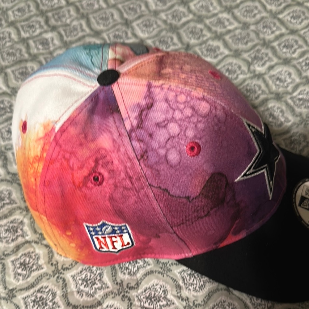 Dallas Cowboys New Era Multicolor Star Logo Cap 39Thirty XL XXL - Picture 2 of 7